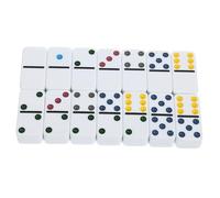 ERINGOGO 28 pièces Jeu de Domino Blocs de Construction Interactifs Familial Éducatif pour Adultes