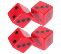 ERINGOGO 2ensemble Dés De Jeux De Société Grands Dés De Jeux Dés à Pois à Coins Arrondis Accessoire De Dés Pratique Multi-usages De à Pois