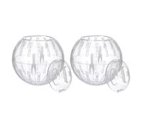 ERINGOGO 2pièces Boule De Course pour Hamsters Accessoires De Transparent pour Petits Animaux Exercices Et Divertissement