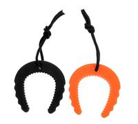 ERINGOGO 2pièces Butée De Porte De Sécurité C-type Orange Et Noir Butoir Multifonction Anti-pincement Pour Pompiers Et Forces De Ordre Dispositif Urgence Pour Protection Fermeture Accidente