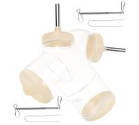 ERINGOGO 2pièces Distributeur Eau pour Lapin Mangeoire Suspendue Plastique Biberon Transparent pour Cage