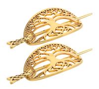 ERINGOGO 2pièces Épingles à Cheveux Vikings Lot de Pinces à Cheveux Arbre de Vie Accessoires Rétro Bijoux de Tête pour Femmes et Filles Cosplay Viking