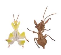 ERINGOGO 2pièces Jouet Mante Religieuse Réalisiste Figurine De Mante Plastique Ornement De Jardin Sculpture De Paysage Jouet Insecte De Simulation Modèle Animal Décoration Ornement