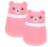 ERINGOGO 2pièces Lot De Boîtes à Poudre Houppettes Étui Compact Pratique à Capacité Optimisée Design Décoratif Pour Soins Garçon Fille Voyage