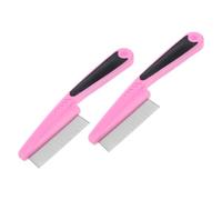 ERINGOGO 2pièces Peignes Acier Inoxydable à Dents Fines Peigne Antipelliculaire Portable Pour Adultes Pour Soins Du Chevelu Démêlage Des Cheveux
