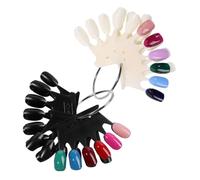 ERINGOGO 2pièces Plaque De Présentation Pour Faux De Cartes Couleurs Forme De Couronne Pour Pratique De Nail Art Couleurs Brillantes Outils De Formation Pour Manucure à Domicile Et Salon