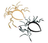 ERINGOGO 2pièces Serre-tête Serpent Méduse Lot de Coiffes Flexible Doux Couleur Or Terreux Vert Foncé Accessoire Cosplay Accessoire Cheveux Gothiques Serpent Coiffe Égyptienne pour Femme