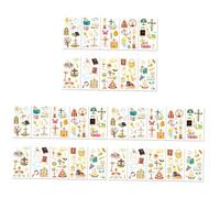 ERINGOGO 3 Ensembles Autocollants De Tatouage De Pâques Gommettes de Corps D'enfants frais pour Fille Autocollants De Transfert 10 Feuilles * 3