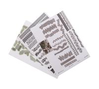 ERINGOGO 3 Feuilles Autocollants Route Miniature Stickers Pavés Réalistes pour Diorama Panneaux Auto-adhésifs pour Maquettes Architecture et Paysages de Jardin Urbain