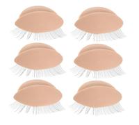 ERINGOGO 3 Paupières Amovibles Réalistes avec Cils pour Tête Mannequin Module de Pratique pour Extensions de Cils Remplacement Facile et Design Imitant Lœil Humain