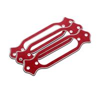 ERINGOGO 3 Pièces Anneau de Micro de Guitare, Cadre de Fixation de Micro, Plastique Rouge, Installation Facile, pour Guitare Électrique, Voyage et Différentes Occasions