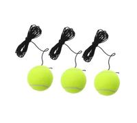 ERINGOGO 3 pièces Balles de Tennis avec Corde pour Entraînement Lot de Balle de Rebond pour Joueur Outil Polyvalent Compatible avec Bases Fixes Adaptée Aux Débutants et Sessions Multiples