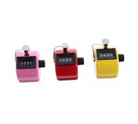 ERINGOGO 3 Pièces Compteur Manuel Mécanique Compteur à Chiffres à Pression Portable pour Sport École et Bureau Couleurs Aléatoires Couleur Aléatoire