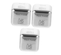 ERINGOGO 3 Pièces Dés Décision Alimentaire Acier Inoxydable Jeu et Portable pour Choix Faciles Cadeau Anniversaire an pour Mari Accessoire Décoratif et Ludique