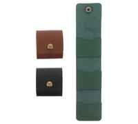 ERINGOGO 3 Pièces Étui à Médiators Cuir PU Pliable avec Compartiments Porte-plektrum Compact et pour Guitaristes Acoustiques et Électriques