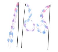 ERINGOGO 3 pièces Kitten Interactive Cat Stick Toys Set Indoor Teaser Wands for Cat Exercise and Play Stimulates Physical and Mental Activity