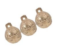 ERINGOGO 3 pièces Lot de Clochettes Cuivre pour Collier de Petit Chien Mélodieux Durables et Légères pour Animaux de Compagnie pour Plusieurs Pets et Projets DIY