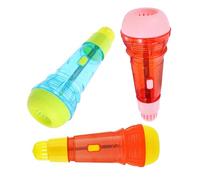 ERINGOGO 3 pièces Microphone Garçon Fille pour Chanter Karaoké Micro Plastique pour Filles et Tout Petits Accessoire Scène pour Jeux et Fêtes