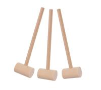 ERINGOGO 3 pièces Mini Marteaux Bois Dur pour Fruits de Mer Maillets Solides Multifonctions pour Casser Coquillages Crustacés Lot de Outils Compacts pour Homard Crabe