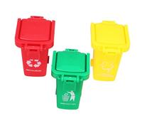 ERINGOGO 3 pièces Mini Poubelle pour Garçon Fille des Déchets Éducatif Plastique Sûr pour École Maternelle Maison