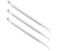 ERINGOGO 3 Pièces Outils Séparateurs de Cils Acier Inoxydable Kit Rehaussement et Recourbement Cils Portable pour Curling et Lifting des