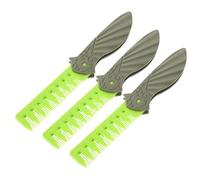 ERINGOGO 3 Pièces Peigne à Barbe pour Homme Peigne Professionnel à Dents Larges pour Coiffage et Texturage Portable pour Soins Quotidiens et Stylisme Moustache