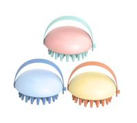 ERINGOGO 3 pièces Peigne de Massage Tpr pour Chevelu Brosse Spa Shampooing Douce et Outil Multifonction pour Nettoyage et Massage des Cheveux