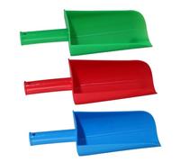 ERINGOGO 3 pièces Pelle à Sable Garçon Fille Plastique Colorée Jeu de Plage et Sécurisé pour Creuser Extérieur pour Petits Bâtisseurs Bleu Vert Rouge