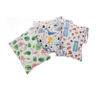 ERINGOGO 3 Pièces Pochette à Couches Brodée Imperméable Et Réutilisable Distributeur De Sacs à Couches avec Poche Zippée pour Lingettes Et Vêtements Mouillés De Garderie Fourre-Tout