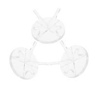 ERINGOGO 3 Pièces Support Acrylique Baseball Transparent Présentoir Antidérapant pour Balles de Tennis Softball et Golf Support Compact Facile à pour Maison et Bureau
