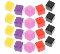 ERINGOGO 30 Dés Vierges en Plastique Non Finition, Cubes Carrés à 6 Faces, Accessoires de Jeu à Personnaliser, Matériel de Fabrication de Dés, pour Jeux de Société et Activités Éducatives