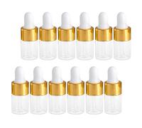 ERINGOGO 30 pièces Bouteilles Verre avec Pipette Flacons Transparents Rechargeables pour Huiles Essentielles Cosmétiques et