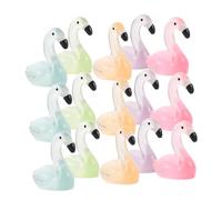 ERINGOGO 30pièces Mini Figurine Flamant Résine Statue Décorative Compacte pour Bureau Et Maison Ornements De Jardin Miniatures