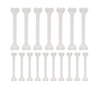 ERINGOGO 36 pièces Os Plastique Miniatures Blancs Décorations Ossements Humains Simulés pour Halloween Accessoires de Fête Squelette et Fournitures de Costume Caveman