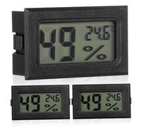 ERINGOGO 3pcs Mini Thermomètre-Hygromètre Numérique Hydromètres Scientifiques Mesure Précise Température et Humidité Intérieure Compact pour Maison et Bureau