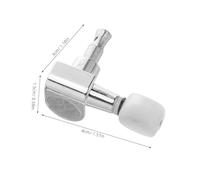 ERINGOGO 4 Ensembles Ukulele Machine Heads Replacement Stainless Steel Closed Gear Tuning Pegs Lightweight String Tuners For Acoustic Ukulele Accessories