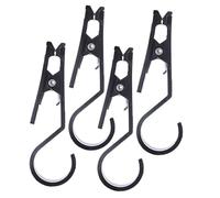 ERINGOGO 4 Pièces Clips de Bâche Robustes Plastique Pinces Verrouillage Étanches pour Auvent Camping Accessoires Tente Multifonctions avec Crochet Fixations Résistantes Aux Intempéries pour