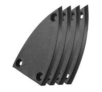 ERINGOGO 4 Pièces Couvre-tige de Truss Rod pour Guitare Triangle Plastique Noir Remplacement pour Guitare Électrique et Basse