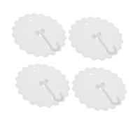 ERINGOGO 4 Pièces Crochets de Plafond Plastique de Crochets à Ventouse pour Tentes de Plafond Fixation pour Moustiquaires et Canopées Facile à Installer et