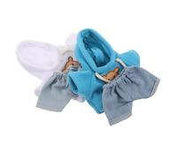 ERINGOGO 4 Pièces Hoodie Coton et Jeans Denim pour Peluches Vêtement Personnalisé pour Ours Peluche et Poupées