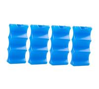 ERINGOGO 4 pièces Ice Packs pour Lait Maternel Réutilisables Design Ondulé Double Face Durables et Portables pour Refroidisseur à Déjeuner et Transport Extérieur