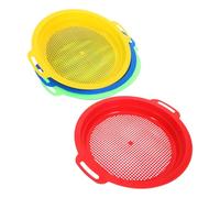 ERINGOGO 4 Pièces Jouets Tamis Sable Plage Plastique et Filtrant Sable pour Garçon Fille Accessoires été Extérieur Garçon Fille Couleur Aléatoire