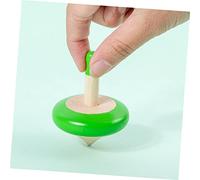 ERINGOGO 4 pièces Jouets Toupies Bois Colorées Jouets Gyro Amusants pour Garçon Fille Éducatifs Bois pour Fêtes et