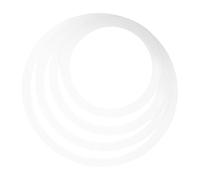 ERINGOGO 4 pièces Kit de Sourdine pour Batterie Portable Cercles Élastiques Bruit pour Pratique de Batterie Accessoires Faciles à Installer Blanc