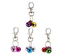 ERINGOGO 4 pièces Lot de Grelots Durables pour Collier de Chat Pendentifs Sonores et Accessoires pour Animaux Coloris Aléatoire Design Élégant et Confort Quotidien Couleur Aléatoire
