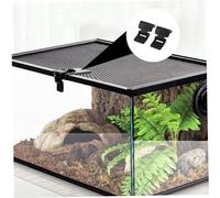 ERINGOGO 4 pièces Lot de Loquets pour Terrarium Amphibie et Aquarium Tortue Fixation Sécurisée pour Boîte Dalimentation Reptiles Accessoires pour Terrariums Tropical et Vivarium