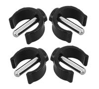 ERINGOGO 4 pièces Lot de Pinces C Plastique pour Accessoires de Déambulateur Clips pour Canne de Marche Compatibles Tubes Ømm Attaches Rapides pour Remplacement de Loquets de Béquille