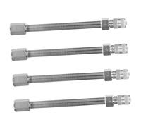 ERINGOGO 4 pièces Lot Rallonges Tiges Valve Pneu Laiton pour Voiture Prolongateur Gonfleur et Facile Dutilisation Accessoires Inflation Valves Standard