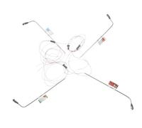 ERINGOGO 4 pièces Mini Lampadaires Lumineux pour Maquettes Décorations de Jardin Accessoires pour Scènes Miniatures et Bricolage