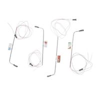 ERINGOGO 4 pièces Mini Lampadaires Modèles Miniatures LED pour Décor Paysager Éclairage de Maquette de Pelouse et Chemins Jouets pour Garçon Fille